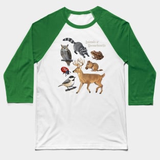 Animals of Massachusetts Baseball T-Shirt